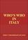 Cover of: Who's Who in Italy 2007 Edition