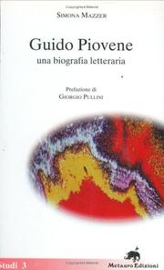 Cover of: Guido Piovene: una biografia letteraria