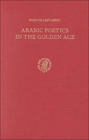 Cover of: Arabic Poetics in the Golden Age by 