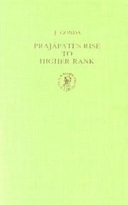 Cover of: Prajapati's Rise to Higher Rank (Asian Studies)