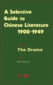 Cover of: A Selective guide to Chinese literature, 1900-1949.