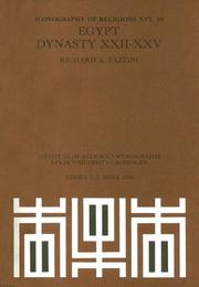 Cover of: Egypt Dynasty XXII-XXV by Richard A. Fazzini