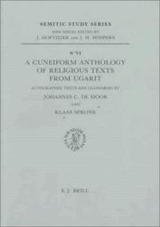 Cover of: A Cuneiform anthology of religious texts from Ugarit