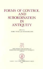 Cover of: Forms of Control and Subordination in Antiquity