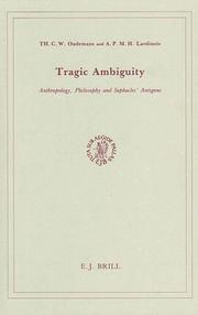 Cover of: Tragic ambiguity by Oudemans, Th. C. W.