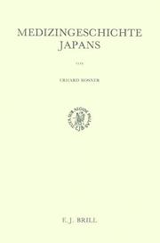 Medizingeschichte Japans by Erhard Rosner