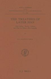 Cover of: The treatises of later Han by B. J. Mansvelt Beck