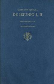 Cover of: De Ieiunio I,II by Rufinus of Aquileia