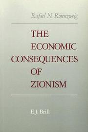 Cover of: The Economic Consequences of Zionism by Rafael N. Rosenzweig