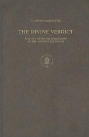Cover of: Divine Verdict: A Study of Divine Judgement in the Ancient Religions (Studies in the History of Religions)
