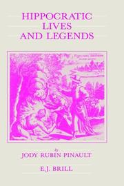 Cover of: Hippocratic lives and legends by Jody Rubin Pinault
