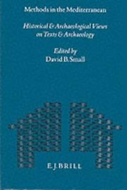 Cover of: Methods in the Mediterranean by David B. Small