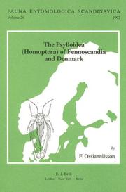 Cover of: The Psylloidea (Homoptera) of Fennoscandia and Demark