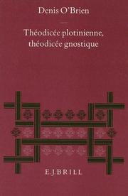 Cover of: Théodicée plotinienne, théodicée gnostique