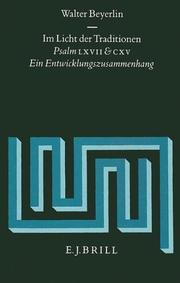 Cover of: Im Licht der Traditionen by Walter Beyerlin