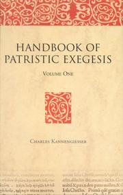 Cover of: A Handbook of Patristic Exegesis: The Bible in Ancient Christianity