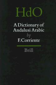 A dictionary of Andalusi Arabic by Federico Corriente Córdoba