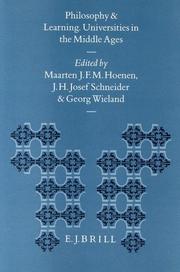 Cover of: Philosophy and learning by edited by Maarten J.F.M. Hoenen, J.H. Josef Schneider, Georg Wieland.