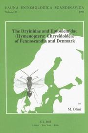 The Dryinidae and Embolemidae (Hymenoptera:Chrysidoidea) of Fennoscandia and Denmark by Olmi, Massimo.