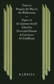 Cover of: Time to prepare the way in the wilderness: papers on the Qumran scrolls