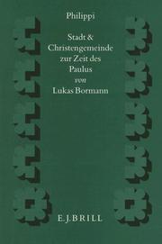Cover of: Philippi by Lukas Bormann