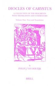 Cover of: Diocles of Carystus by Philip J. Van Der Eijk