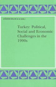 Cover of: Turkey--political, social, and economic challenges in the 1990s by edited by Çığdem Balım ... [et al.].