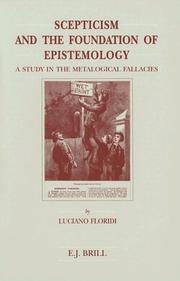 Cover of: Skepticism and the Foundation of Epistemology by Luciano Floridi