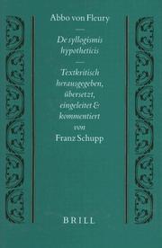 Cover of: De syllogismis hypotheticis