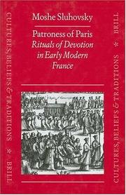 Cover of: Patroness of Paris: rituals of devotion in early modern France