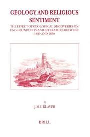 Cover of: Geology and religious sentiment by J. M. I. Klaver