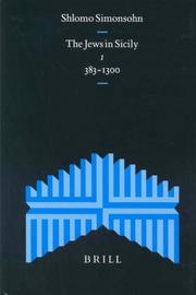 Cover of: The Jews in Sicily , 383-1300 (Studies in the History of Religions) by Shlomo Simonsohn