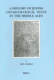 Cover of: A history of Jewish gynaecological texts in the Middle Ages