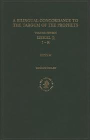 Cover of: Bilingual Concordance to the Targum of the Prophets: Ezekiel I (Bilingual Concordance to the Targum of the Prophets)