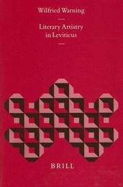 Cover of: Literary artistry in Leviticus