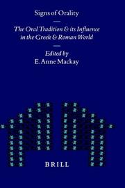 Cover of: Signs of orality: the oral tradition and its influence in the Greek and Roman world