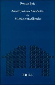 Cover of: Roman epic by Michael von Albrecht