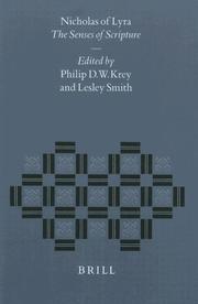 Cover of: Nicholas of Lyra by edited by Philip D.W. Krey and Lesley Smith.
