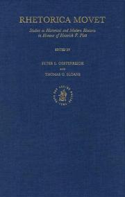 Cover of: Rhetorica Movet: Studies in Historical and Modern Rhetoric in Honour of Heinrich F. Plett (Symbola Et Emblemata Studies in Renaissance and Baroque Symbolism)