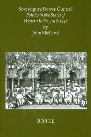 Cover of: Sovereignty, power, control by McLeod, John