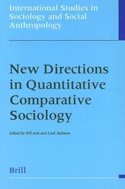 Cover of: New directions in quantitative comparative sociology