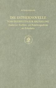 Cover of: Die Esthernovelle by Ruth Kossmann