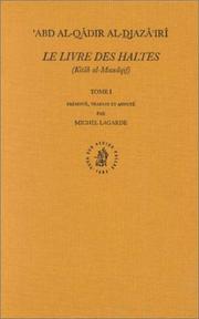 Cover of: Le Livre Des Haltes: Kitab Al-Mawaqif