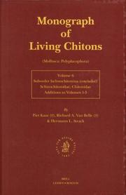 Cover of: Monograph of Living Chitons (Mollusca: Polyplacophora): Volume 6, Family Schizochitonidae