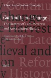 Cover of: Continuity and Change: The Harvest of Late Medieval and Reformation History  by 