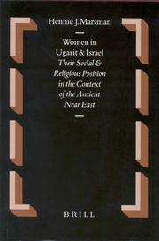 Cover of: Women in Ugarit and Israel by Hennie J. Marsman