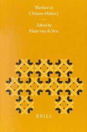 Cover of: Warfare in Chinese History (Sinica Leidensia) by Hans J. Van De Ven
