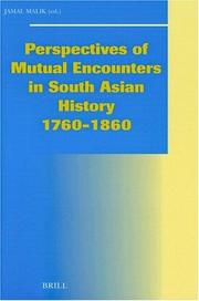 Cover of: Perspectives of mutual encounters in South Asian history, 1760-1860