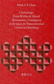 Christology from within and ahead by Mark L. Y. Chan
