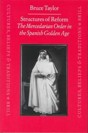 Cover of: Structures of Reform: The Mercedarian Order in the Spanish Golden Age (Cultures, Beliefs and Traditions Medieval and Early Modern Peoples)
